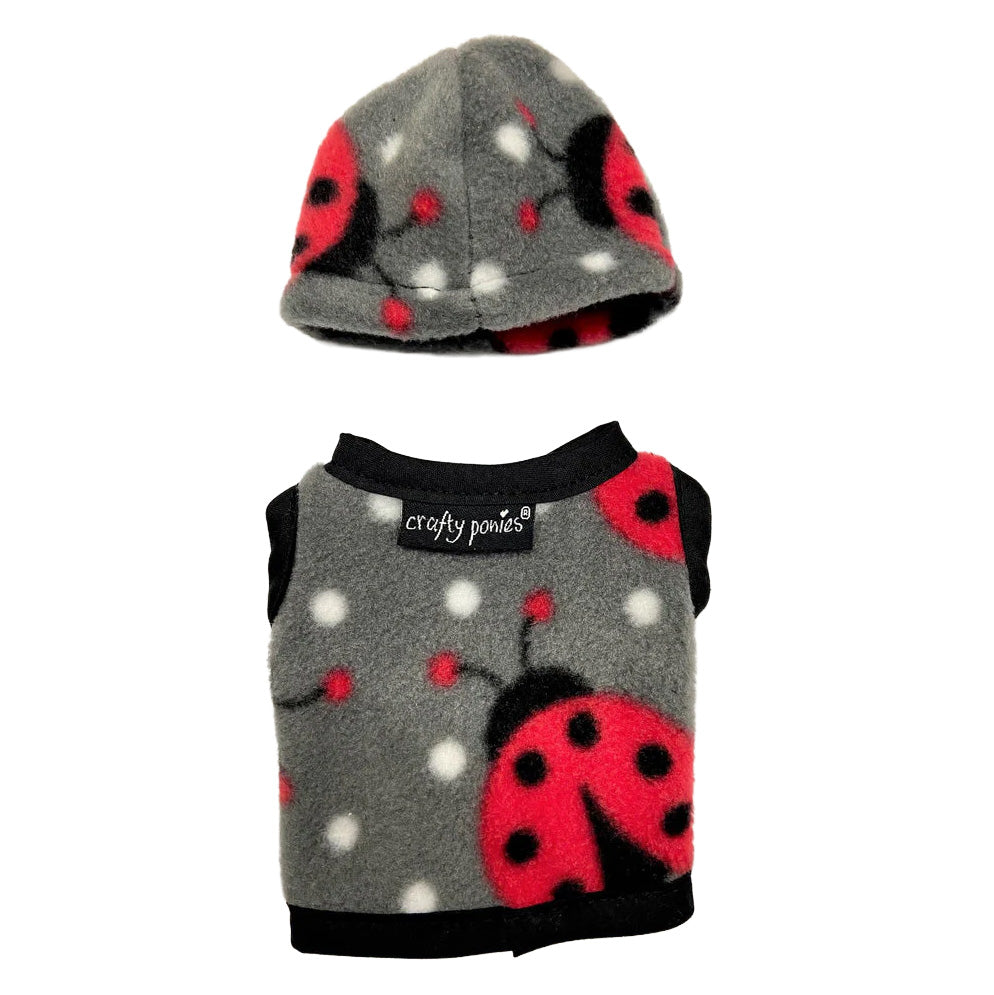 vest and helmet set with ladybug design